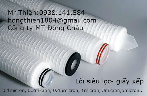 Lõi lọc tinh giấy xếp nhập trực tiếp từ Singapore